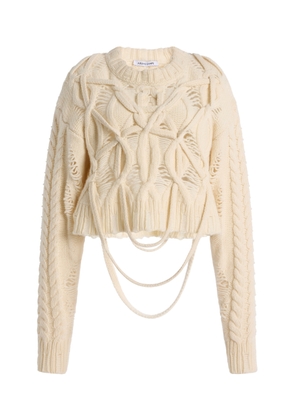 Aisling Camps Briar Cable-Knit Wool-Cashmere Sweater - Moda Operandi