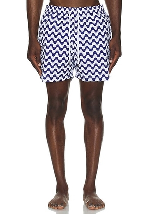 Frescobol Carioca Copacabana Sport Swim Shorts in Navy Blue - Blue. Size M (also in L, S, XL/1X).