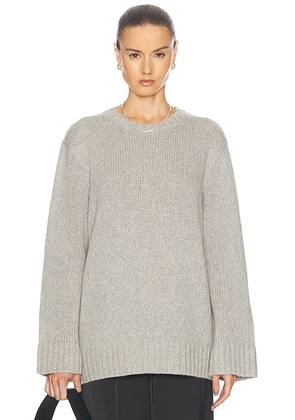 Jenni Kayne Cashmere Amelia Crewneck Sweater in Grey - Grey. Size XL (also in L, XS).
