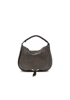 ChloÃ© Marcie Suede Leather Shoulder Bag