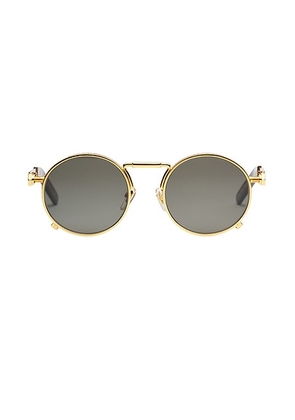 Jean Paul Gaultier Resort Sunglasses in Gold - Metallic Gold. Size all.