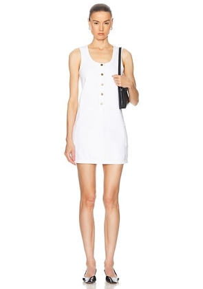 FRAME Trapunto Dress in Au Natural Clean - White. Size XL (also in L).