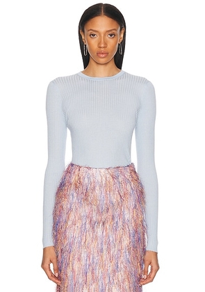 Gabriela Hearst Browning Top in Light Blue - Baby Blue. Size M (also in L).