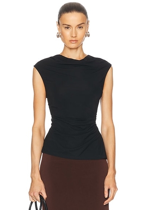 SIMKHAI Casmi Top in Black - Black. Size M (also in L, XL).