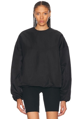Fear of God ESSENTIALS Crewneck Sweatshirt in Black - Black. Size M (also in XS, S, L).