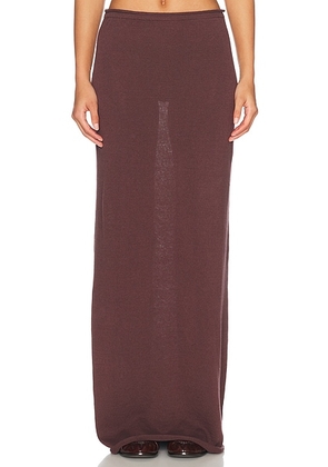 Helsa Palmer Knit Skirt in Earth - Brown. Size L (also in XXS, XS, XL).