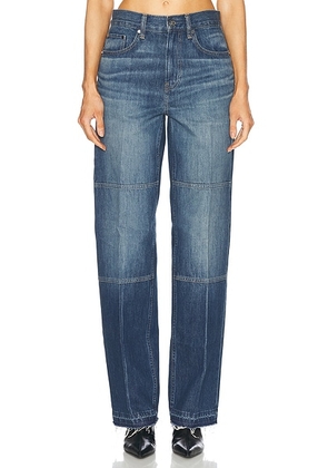 Helmut Lang High Waisted Straight Leg Jeans in Dark Tinted Indigo - Blue. Size 28 (also in 27, 29).