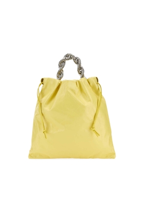 Jil Sander Yellow Leather Bucket Bag