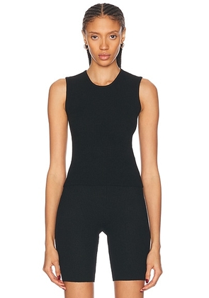 Fear of God ESSENTIALS Waffle Tank in Black - Black. Size M (also in XS, L).