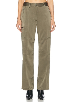 Helmut Lang Flight Pant in Olive - Olive. Size 2 (also in 0, 4).