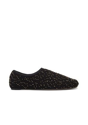 Gabriela Hearst Aris Ballerina Flat in Black & Gold - Black. Size 36.5 (also in 36, 37, 41).