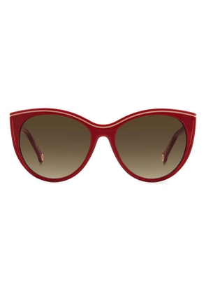 Carolina Herrera Brown Gradient Cat Eye Ladies Sunglasses HER 0142/S 0R9S/HA 56