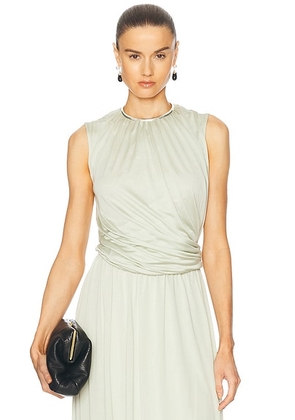 Jil Sander Sleeveless Top in Lemon Green - Sage. Size 36 (also in 38, 40).