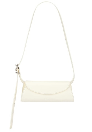 Jil Sander Cannolo Mini Bag in Eggshell - White. Size all.