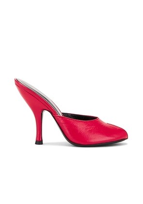 Jude Date Mule in Red Leather - Red. Size 37 (also in ).