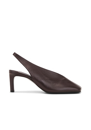 Jil Sander Folded Sling Back Heel in Aubergine - Brown. Size 36.5 (also in ).