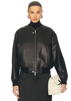 Jil Sander Bomber Jacket in Black - Black. Size 40 (also in 38).