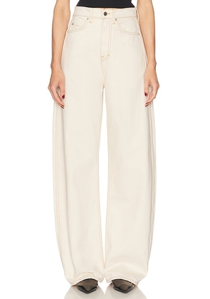 GRLFRND Austen High Rise Curve Jeans in Western Ave - Beige. Size 24 (also in 23).