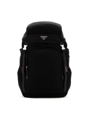 Prada Black Canvas Backpack