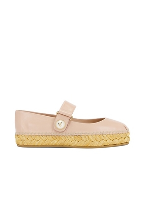 Jimmy Choo Fayence Espadrille in Macaron - Neutral. Size 39 (also in 39.5, 41).