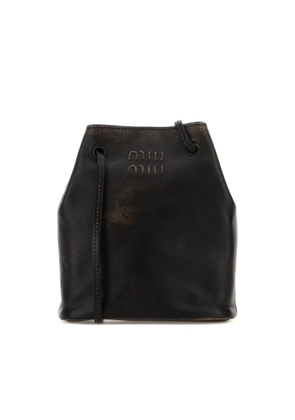 Miu Miu Dark Brown Leather Crossbody Bag