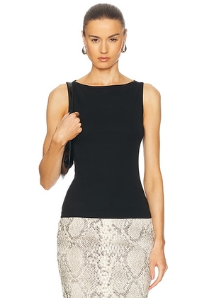FLORE FLORE Timmi Tank Top in Black - Black. Size M (also in L, S, XL, XS).