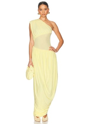 Helsa The Amphora Dress in Lemon Sorbet - Yellow. Size M (also in XS, S, L, XL).