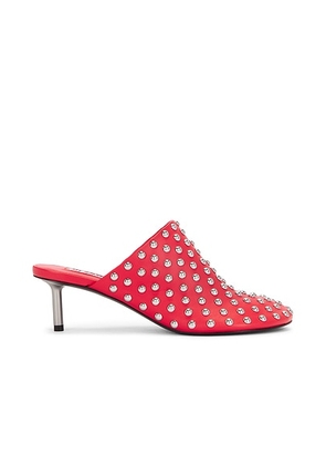 Jil Sander Stud Mule Heel in Red - Red. Size 36.5 (also in 36, 37, 39, 39.5, 40).