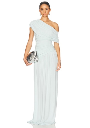 Helsa The Apolla Jersey Dress in Powder Blue - Baby Blue. Size XL (also in ).