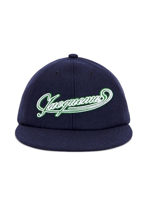 JACQUEMUS La Casquette Baseball Cap in Navy - Navy. Size 58 (also in 56, 60).