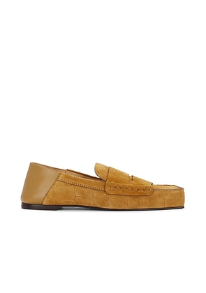 JACQUEMUS Les Mocassins Carre in Camel - Tan. Size 42 (also in 41, 43, 44).