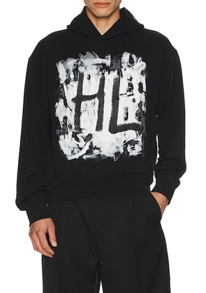 Helmut Lang Scribble 2 Hoodie in Black & White - Black. Size XL (also in ).