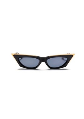 Valentino V - GOLDCUT - I Dark Grey Anti Reflective Cat Eye Ladies Sunglasses VLS-113 A 55