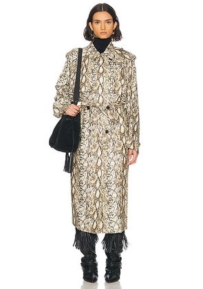 Isabel Marant Freanne Coat in Natural - Neutral. Size 34 (also in 36, 38, 40).