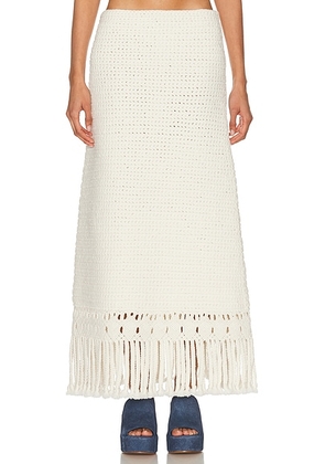 Gabriela Hearst Macha Skirt in Ivory - Ivory. Size M (also in L).