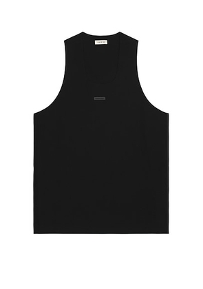 Fear of God Tank Top in Black - Black. Size S (also in M, XL/1X).