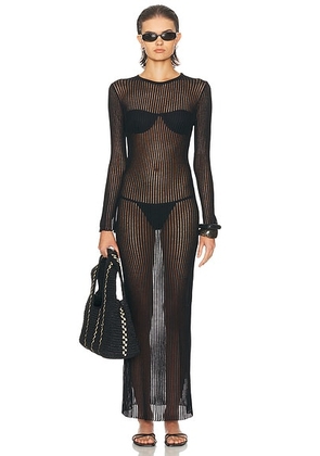 HAIGHT. Rafa Knit Dress in Black - Black. Size L (also in M).