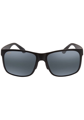 Maui Jim Red Sands Polarized Grey Square Mens Sunglasses 432-2M 59