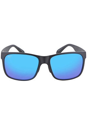 Maui Jim Red Sands Blue Hawaii Square Mens Sunglasses B432-2M 59
