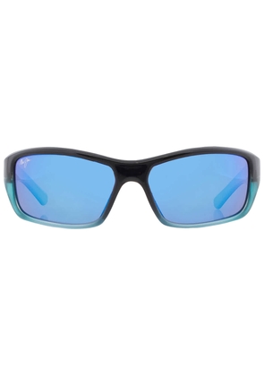 Maui Jim Barrier Reef Blue Hawaii Wrap Unisex Sunglasses B792-06C 62