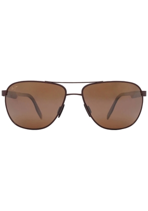Maui Jim Castles HCL Bronze Pilot Unisex Sunglasses H728-01M 61