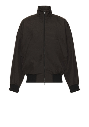 Fear of God High Neck Track Jacket in Black - Black. Size M (also in L).