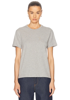 GRLFRND Small Tee in Heather Grey - Grey. Size XS (also in M, XXS).