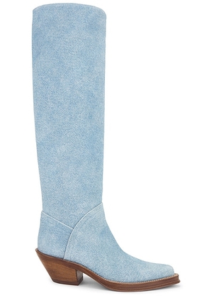 Gabriela Hearst Camero Boot in Light Blue Denim - Blue. Size 37 (also in 36.5, 38, 38.5, 39.5, 40, 41).
