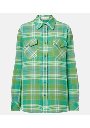 God's True Cashmere Hero plaid cashmere shirt