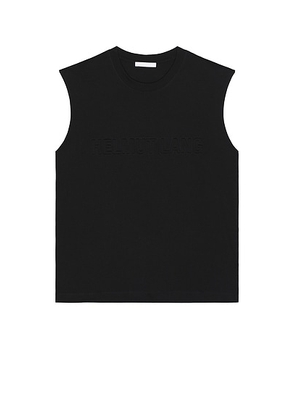 Helmut Lang Embossed Tank in Black - Black. Size XL/1X (also in ).