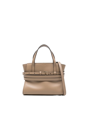 Moschino Tie Me Small Leather Handbag