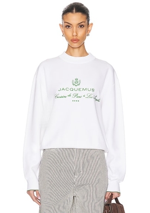 JACQUEMUS La Maille Venice in White - White. Size 40 (also in ).