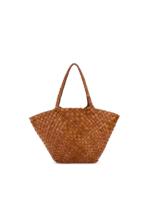 Dragon Diffusion Brown Leather Egola Shoulder Bag