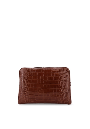 Tom Ford Croco Print Leather Laptop Pouch